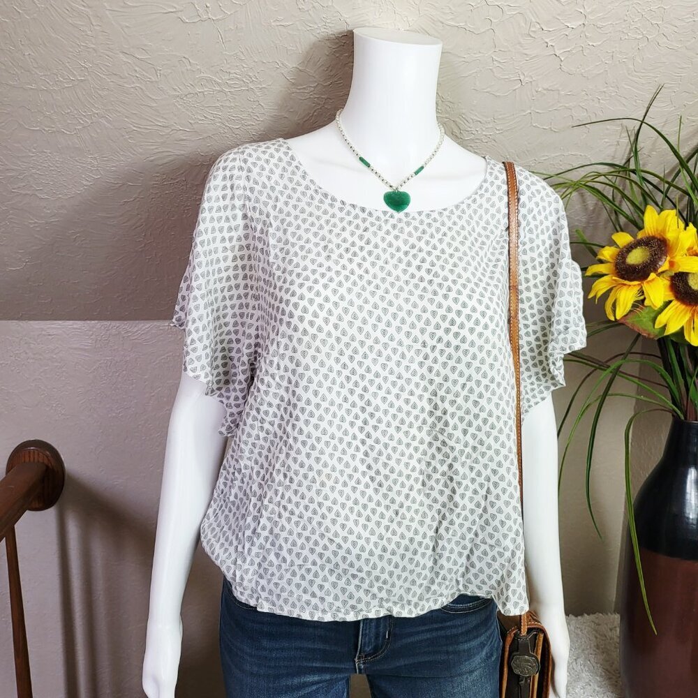 Prana leaf print comfy top - Picture 2 of 6